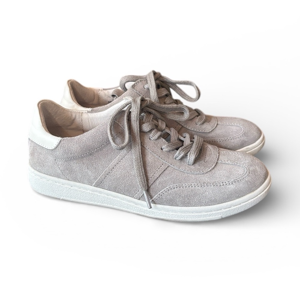 Sofft Ruby Retro Gray Suede Leather Sneakers Size… - image 1